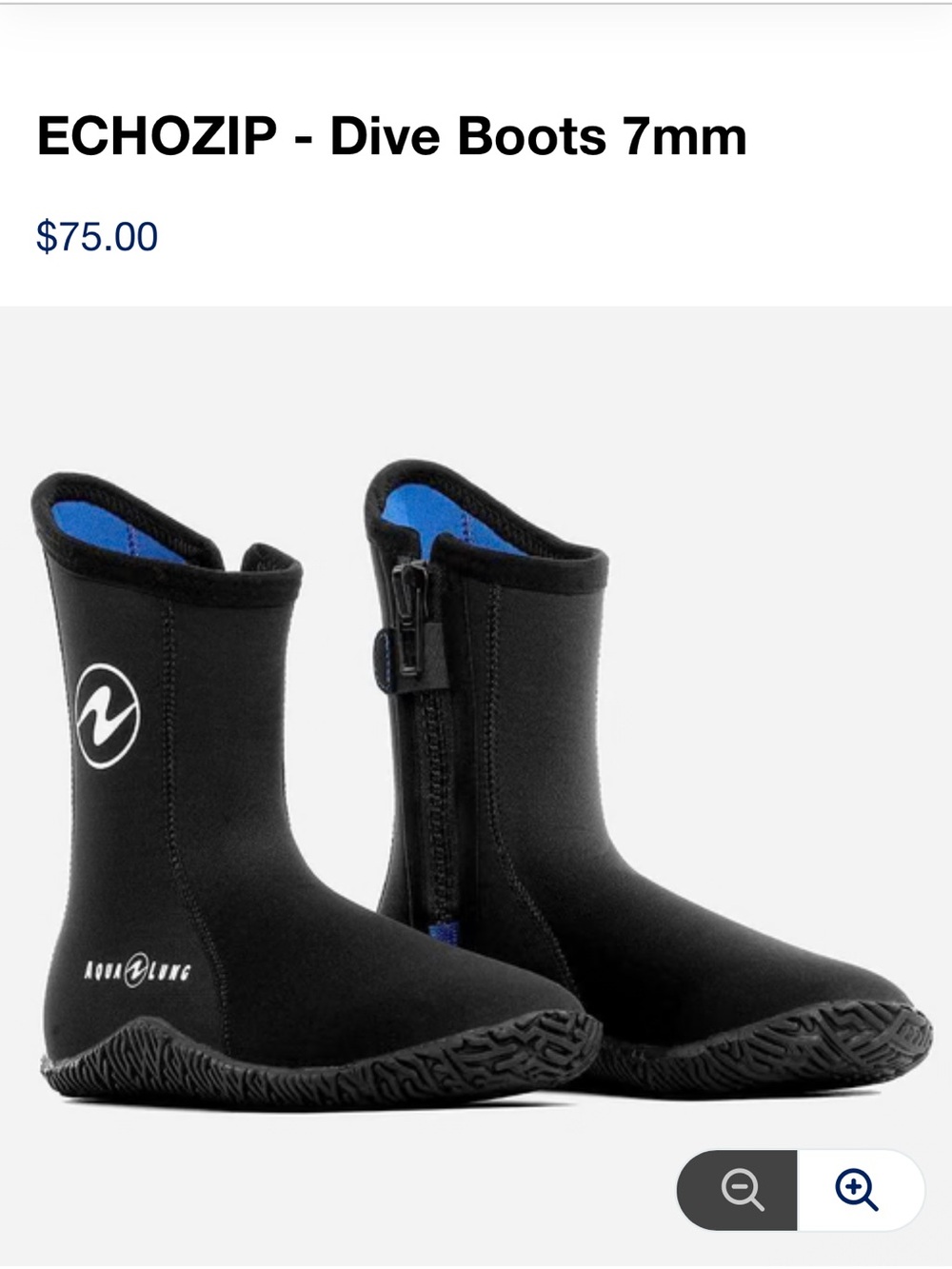 Aqua Lung EchoZip 7mm Dive Boots